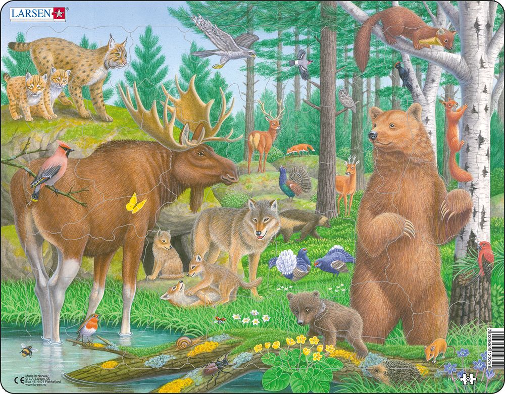 Larsen Puzzle Puzzle - Waldtiere