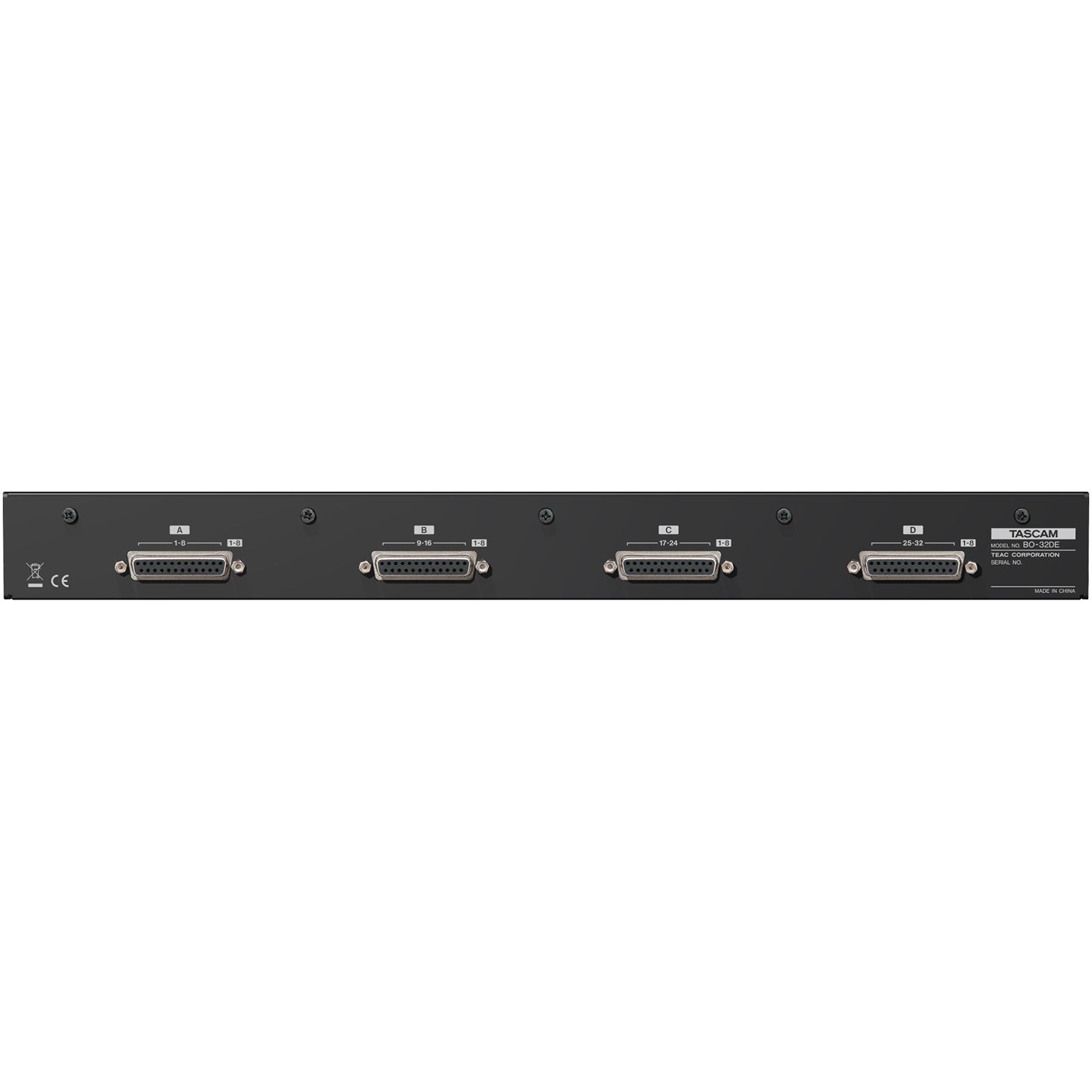 Tascam BO-32DE breakout box (Euroblock - D-Sub)