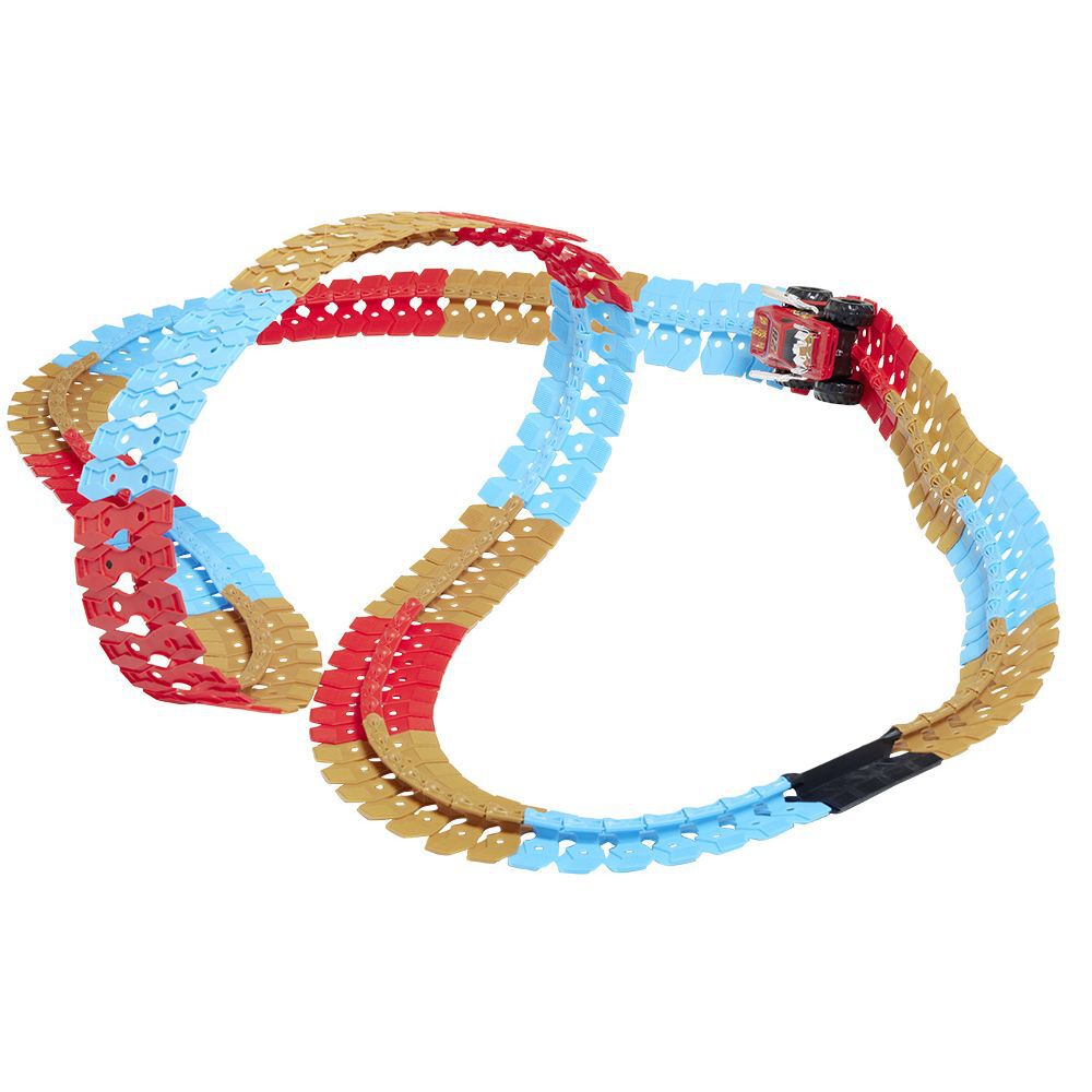 Circuit flexible phosphorescent avec voiture lumineuse