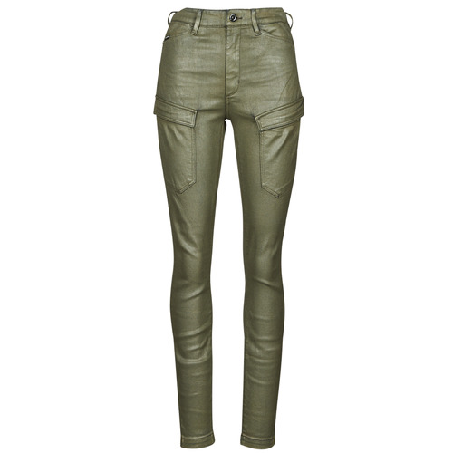 G-Star Raw - HIGH G-SHAPE CARGO SKINNY PANT WMN - Kaki