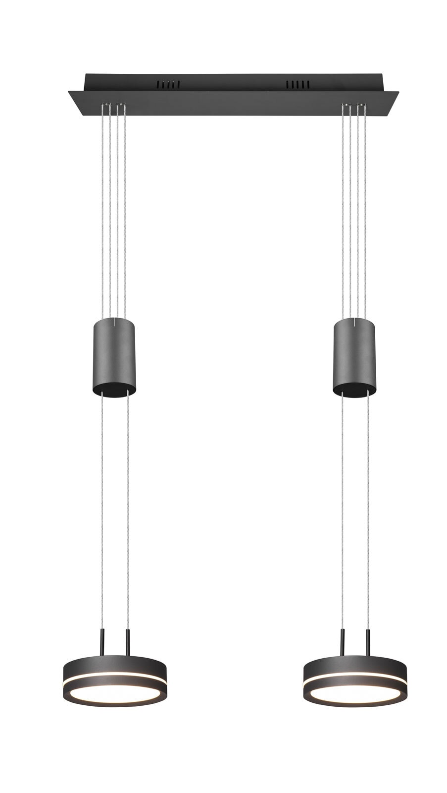 TRIO LED Pendellampe FRANKLIN 2-flg anthrazit