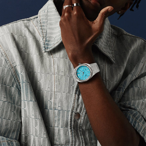Montre Frosted Star Dust 45mm Azure Dream Silver