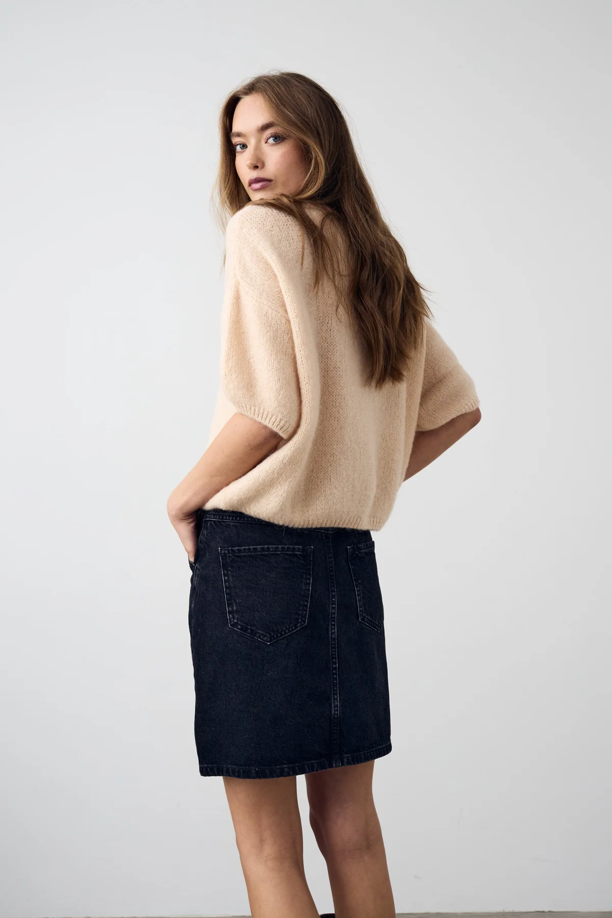 Noella Karissa Skirt 1214 black wash