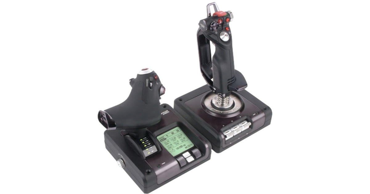 Logitech GSaitek Pro Flight X52 Pro Flight System gaming hotas