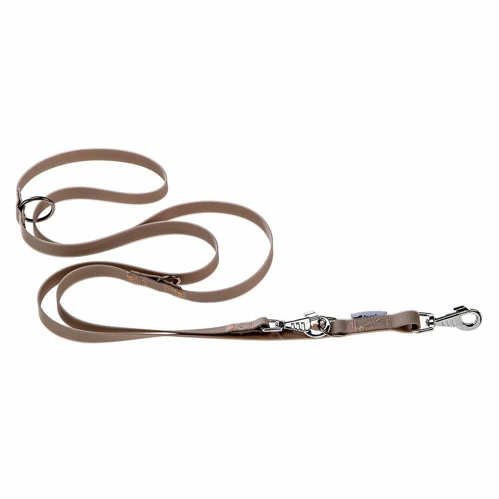 Laisse de dressage pour chiens evolution ga25/200 hypoallergénique, lavable, poignée rembourrée, taupe