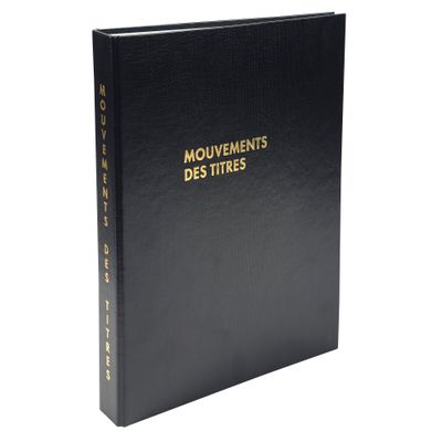 Exacompta - Reliure registre Mouvement de titres - 32 x 24 cm - 4 anneaux avec recharge de 100 feuillets