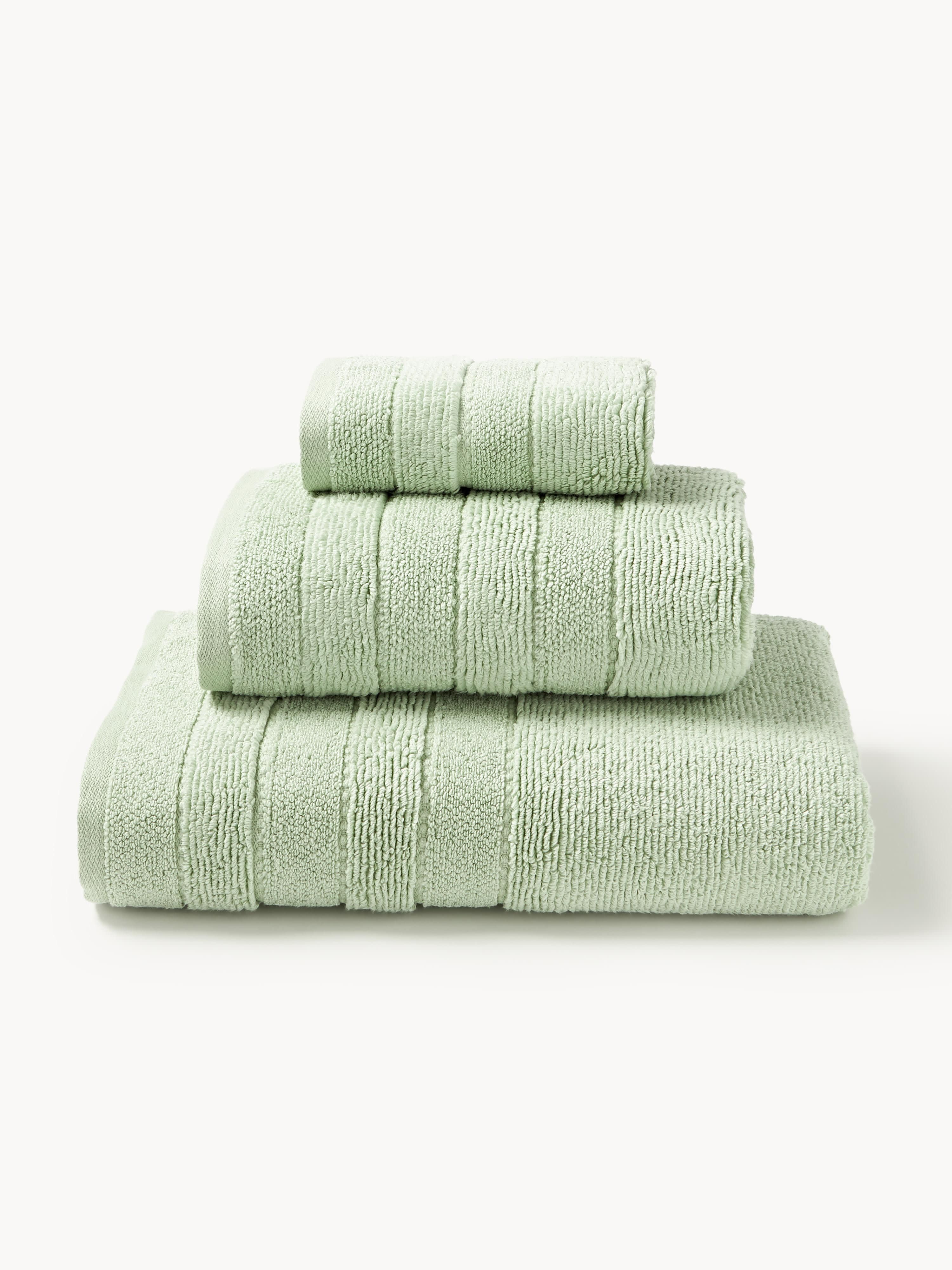 Handdoekenset Luxe met gestreepte rand, in verschillende setgroottes