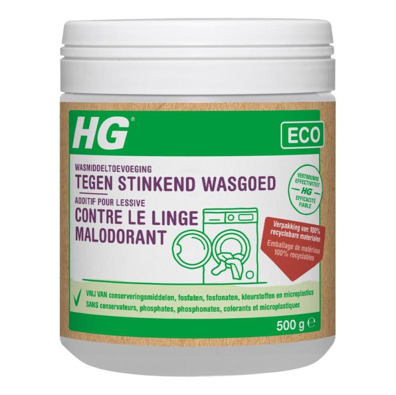 HGEco Wasmiddeltoevoeging tegen Stinkend Wasgoed 500gr
