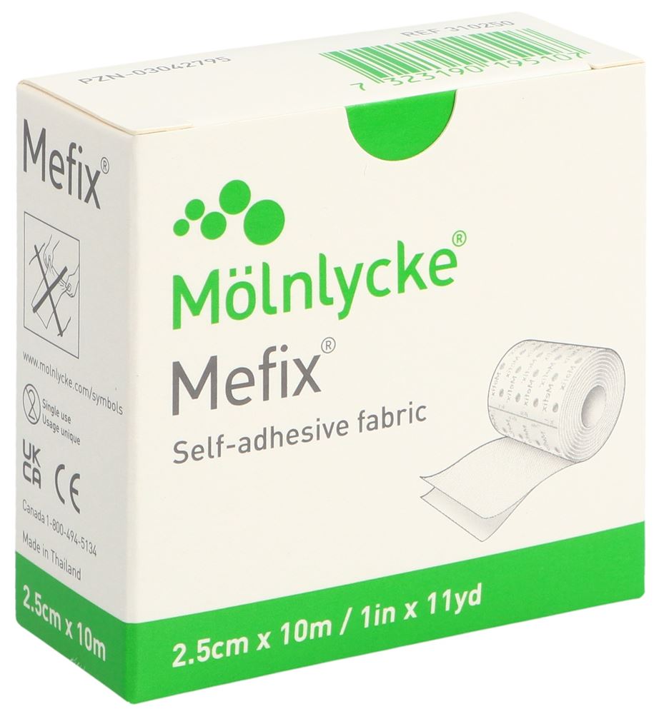 MEFIX Fixationsvlies 2.5cmx10m Rolle 1 Stk