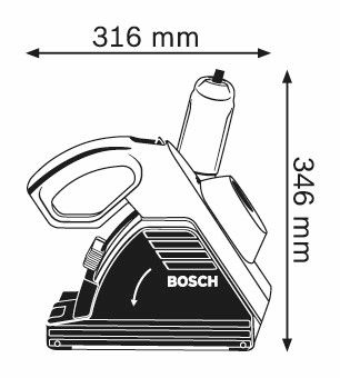 Bosch GNF 35 CA Muurfrees in Koffer - 0601621703