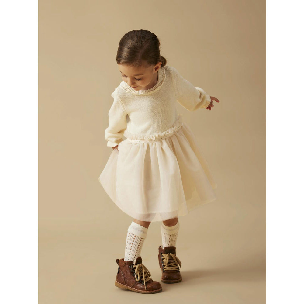 Køb Lil'Atelier Pistachio Shell Nmfsarina Ls Strik Kjole Lil