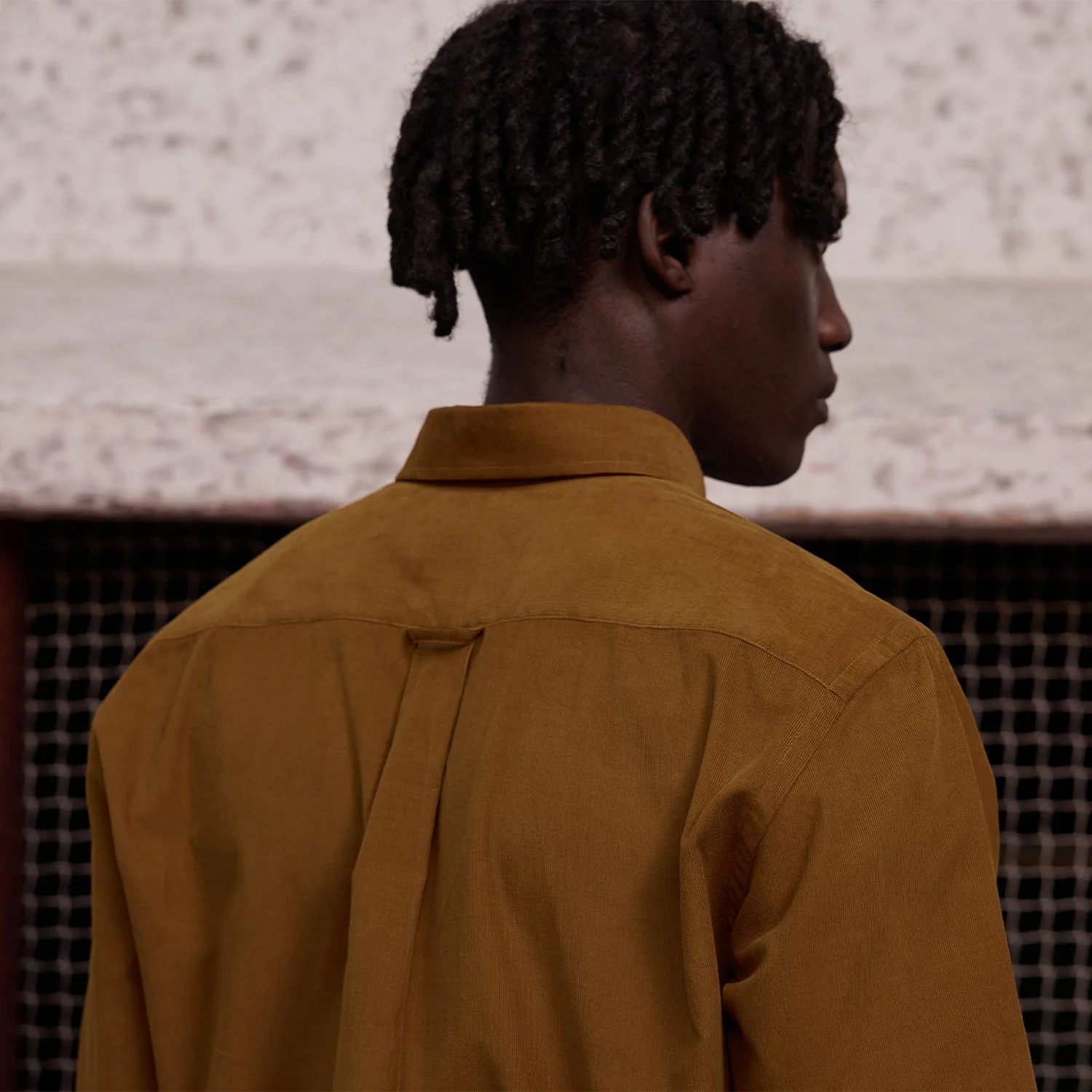 Camel velvet shirt
