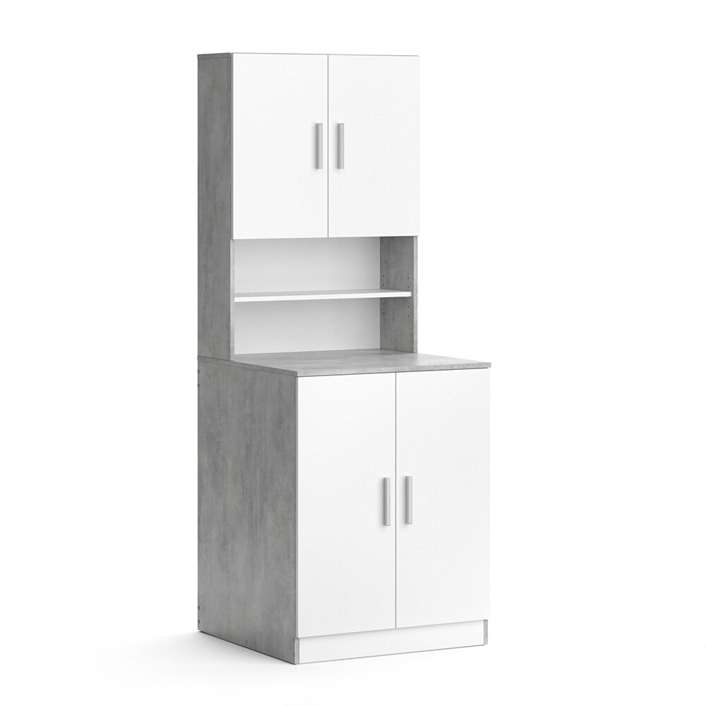 Vicco Waschmaschinenschrank Badschrank Hochschrank Liana beton Badregal Überbau