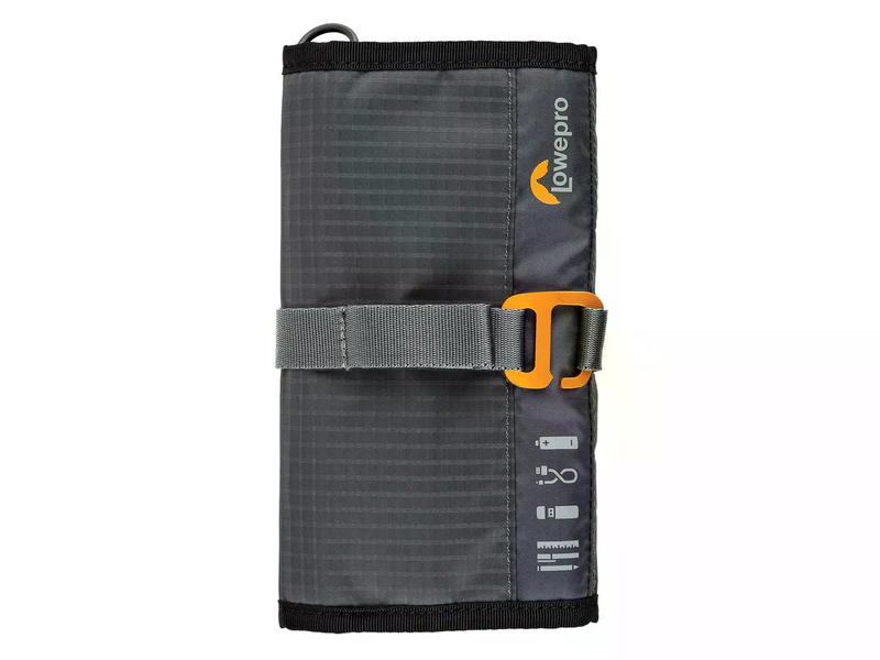 Lowepro Zubehöretui GearUp Wrap Green Line Kompakte Reisetasche für Smartphone-Kabel, Adapter, USB-Speichersticks und kleine Geräte