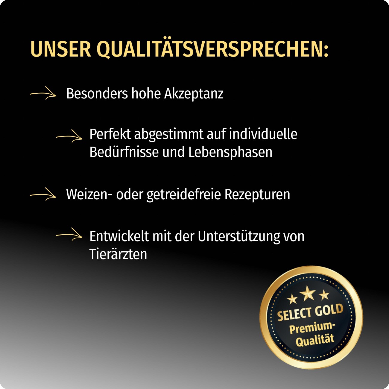 SELECT GOLD Trockenfutter Katze Pure Adult Reich an Seidenraupe 300 g