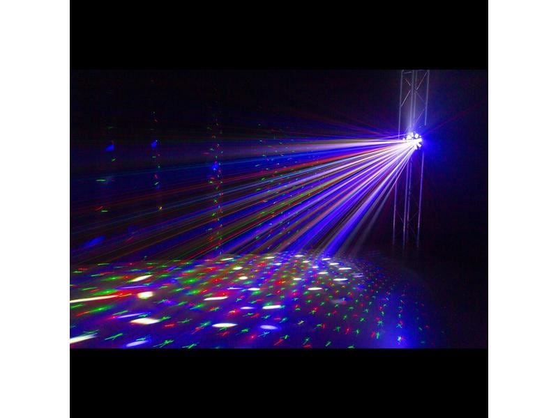 BeamZ Lichteffekt MultiBox 4-in-1-Effekt mit Derby-, PAR-, Laser- und Stroboskopeffekt