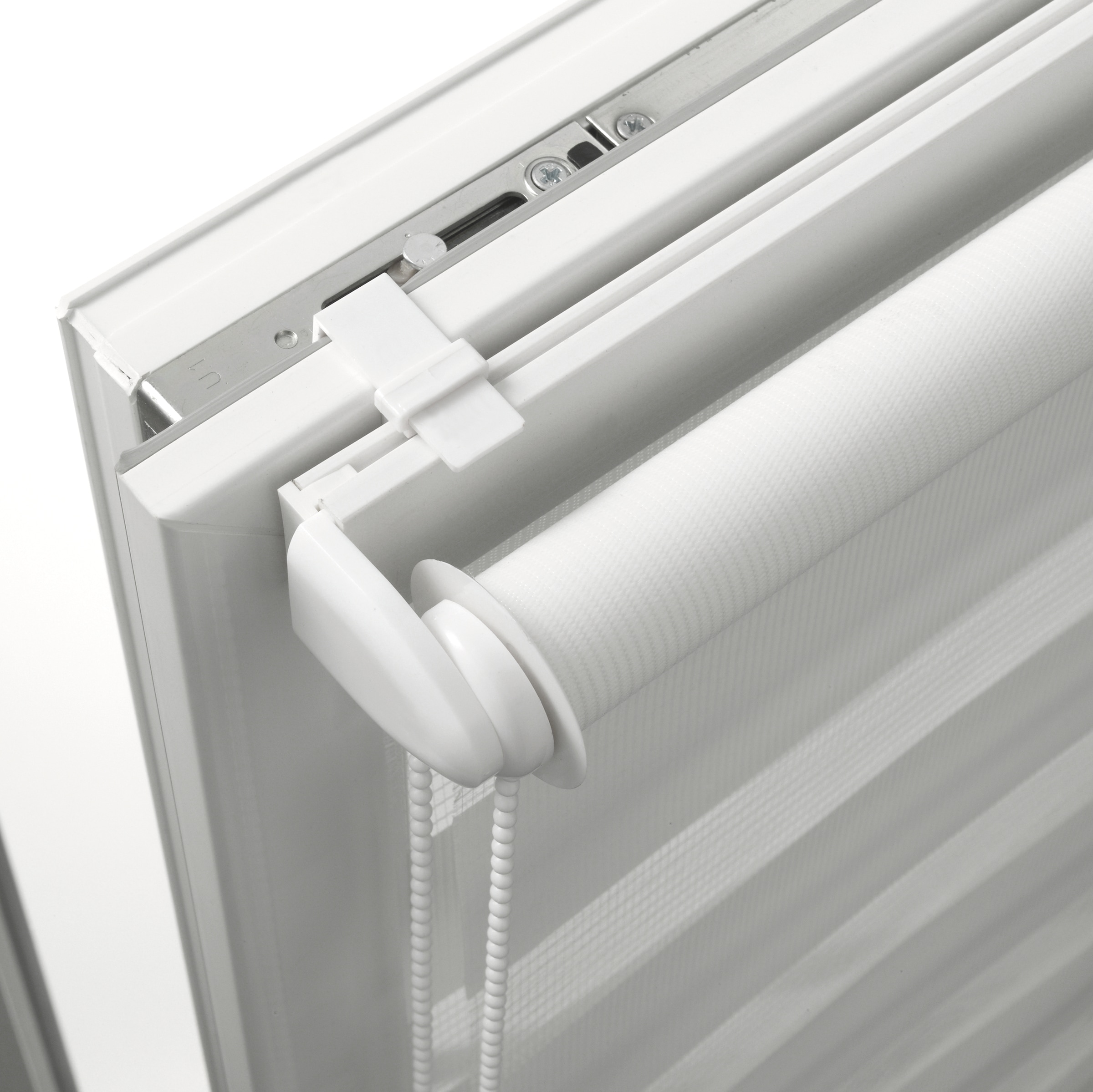 GOODproduct Doppelrollo »Duo Klemmrollo« Lichtschutz Sichtschutz ohne Bohren freihängend vormontiert auf Montageschiene