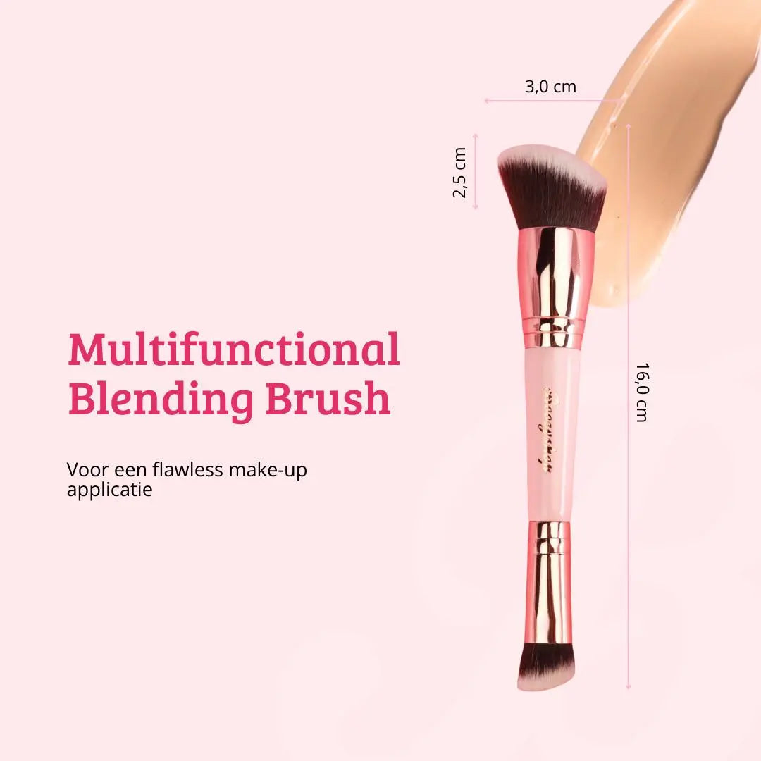 Soft Pink & Gold Multifunctional Blending Brush
