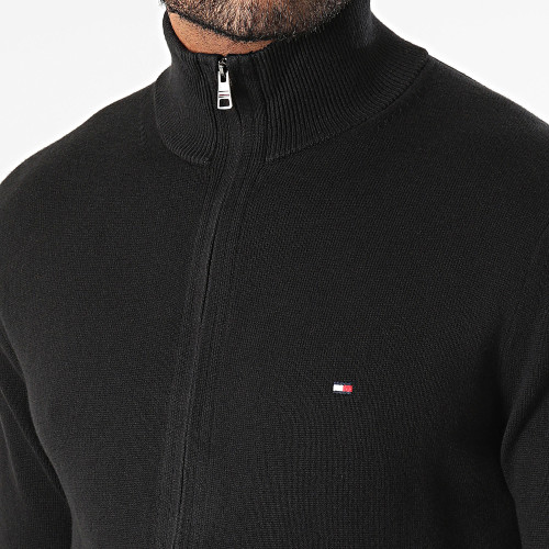 Sweat Zippé Pima Organic Cotton Cashmere 0850 Noir