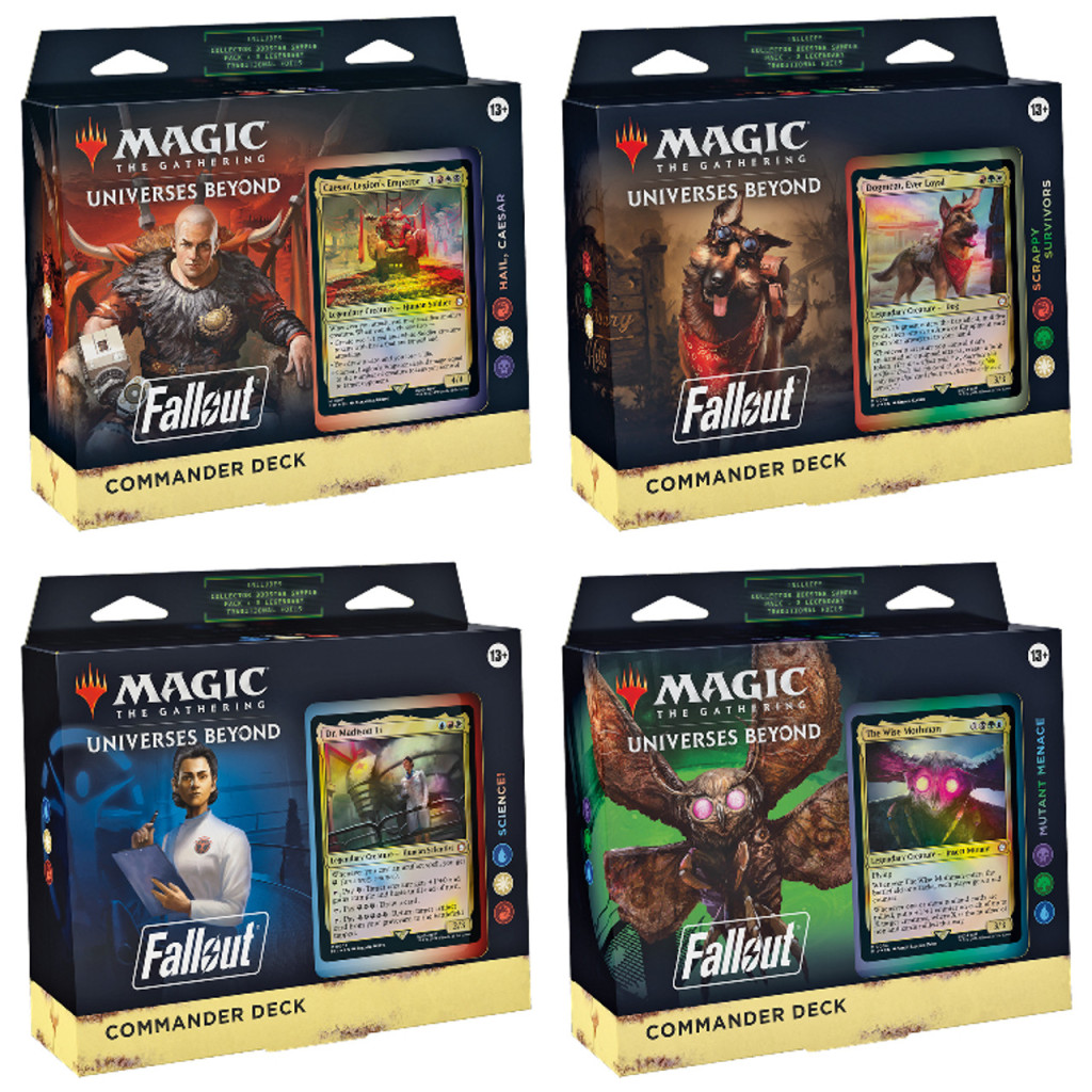 Magic: The Gathering - Fallout : Lot des 4 Decks Commander