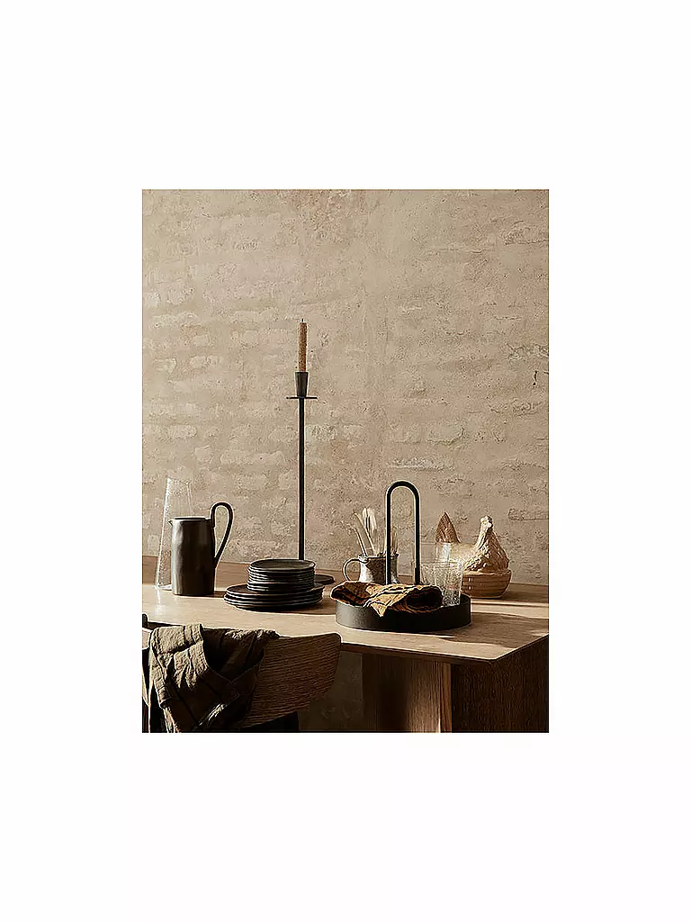 FERM LIVING Grib Tray Tablett schwarz
