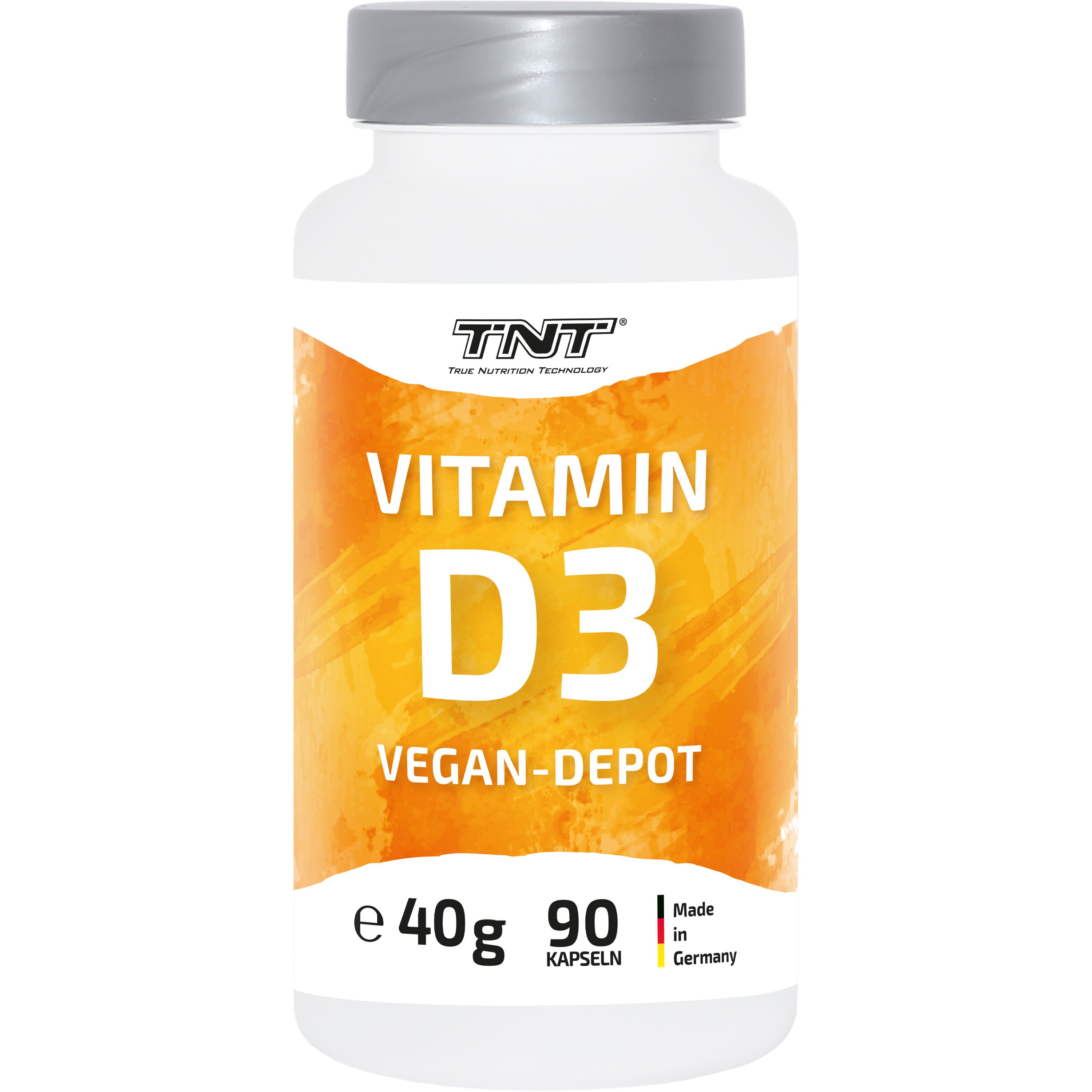 TNT Vitamin D3 Depotkapseln mit Vitamin D3 aus Flechten, 100% vegan