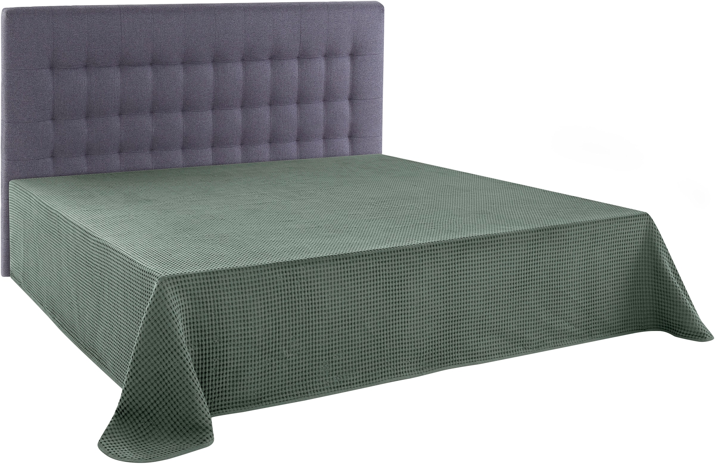 andas Tagesdecke »Greta« in Waffelpiqué Optik, viele Farben erhältlich, Decke ab 150x250 cm