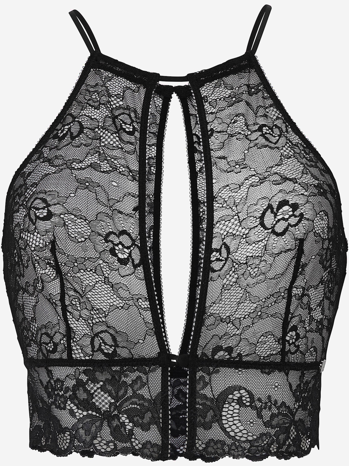Débardeur en dentelle bustier en dentelle avec grande encolure