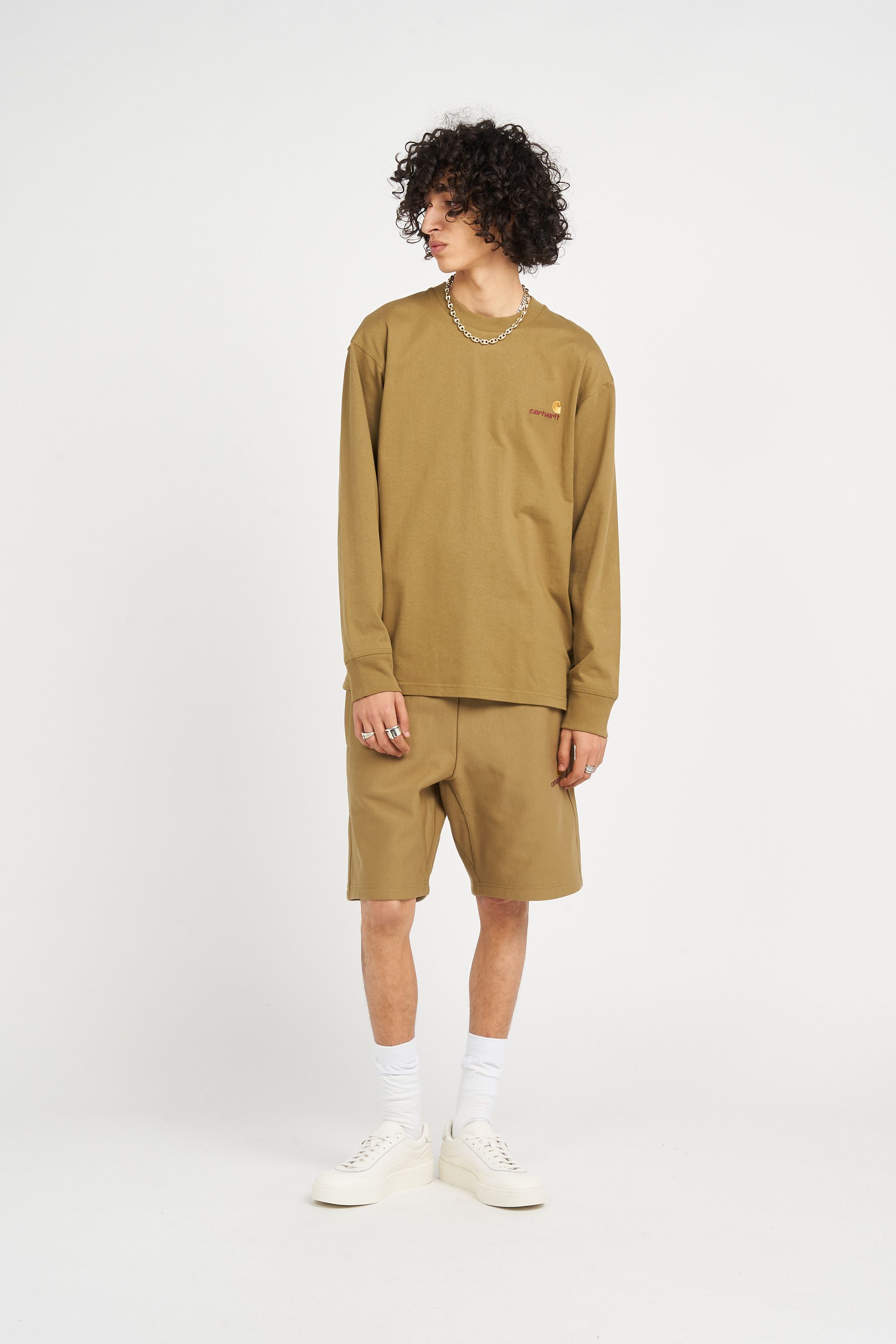 CARHARTT WIP short American Script Kaki