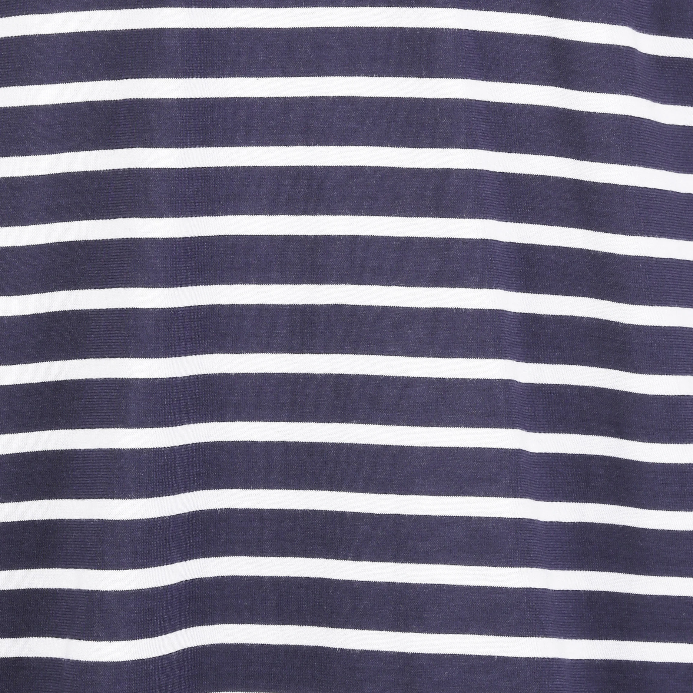 Marinière col rond slim-fit en jersey de coton light | Bleu