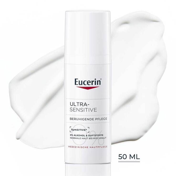 Eucerin UltraSensitive Beruhigende Pflege für normale bis Mischhaut, 50 ml