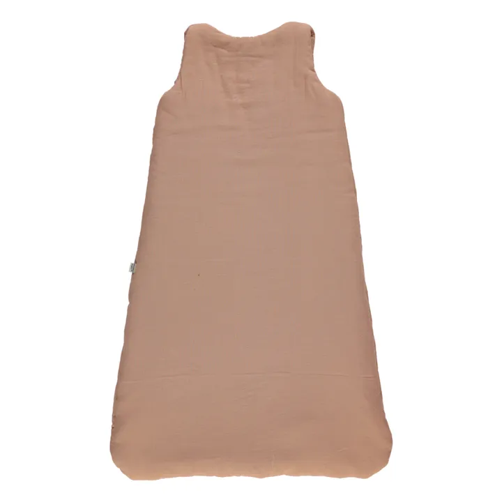 Poudre Organic Gigoteuse en double gaze de coton  | Vieux Rose