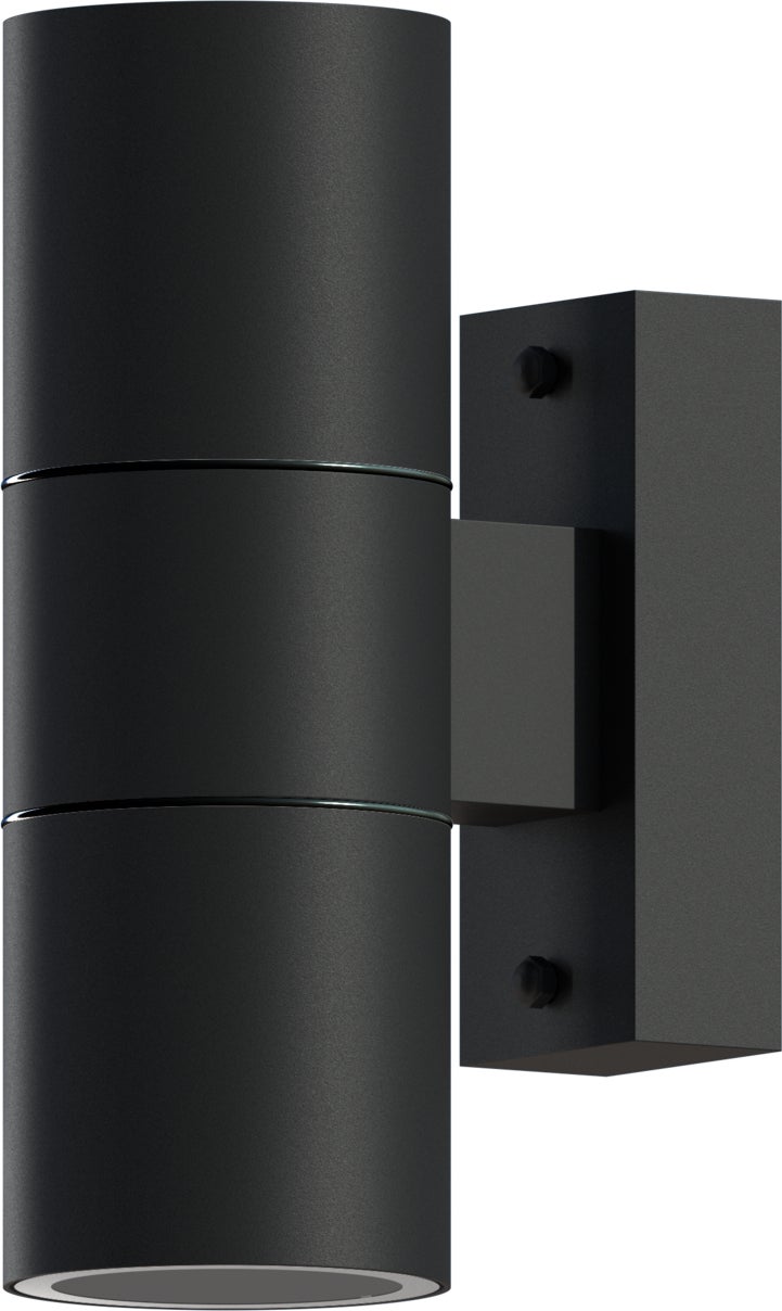 Calex wandlamp Turin zwart 10,8 x 6 x 17 cm