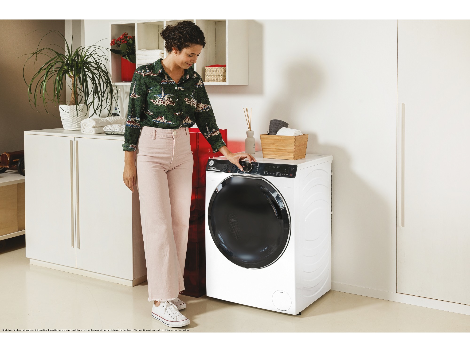 MÁQUINA LAVAR ROUPA HOOVER H7W 412MBC8-S