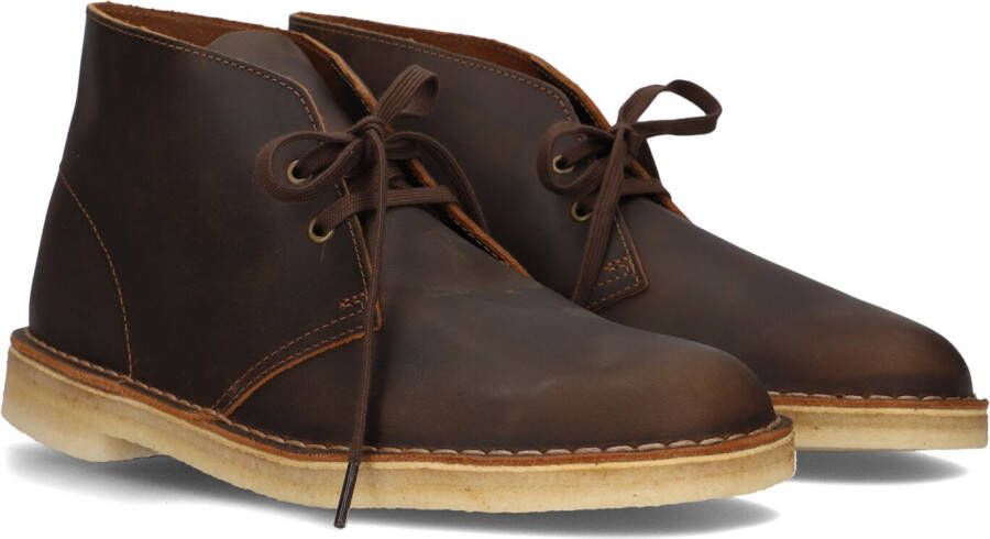 CLARKS ORIGINALS Clarks Veterschoenen Heren Desert Boot Heren Maat: 40 Materiaal: Leer Kleur: Bruin
