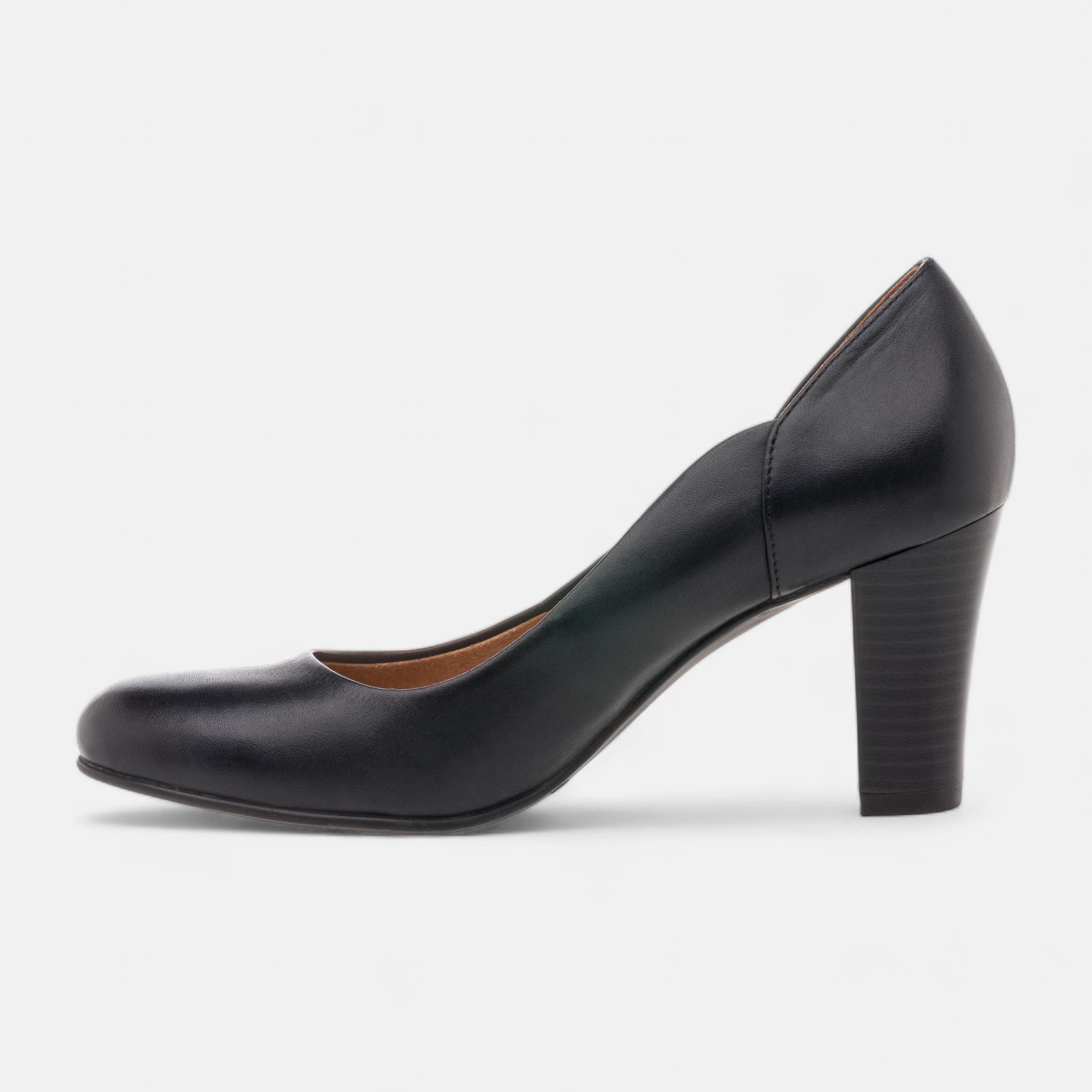 Escarpins à talon Femme en cuir bleu