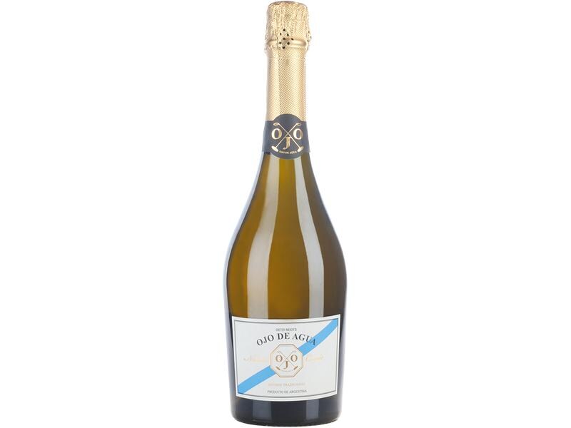 Dieter Meier Ojo de Agua Nature Cuvée Vino Espumo 0.75 l Aromatischer Schaumwein aus Argentinien