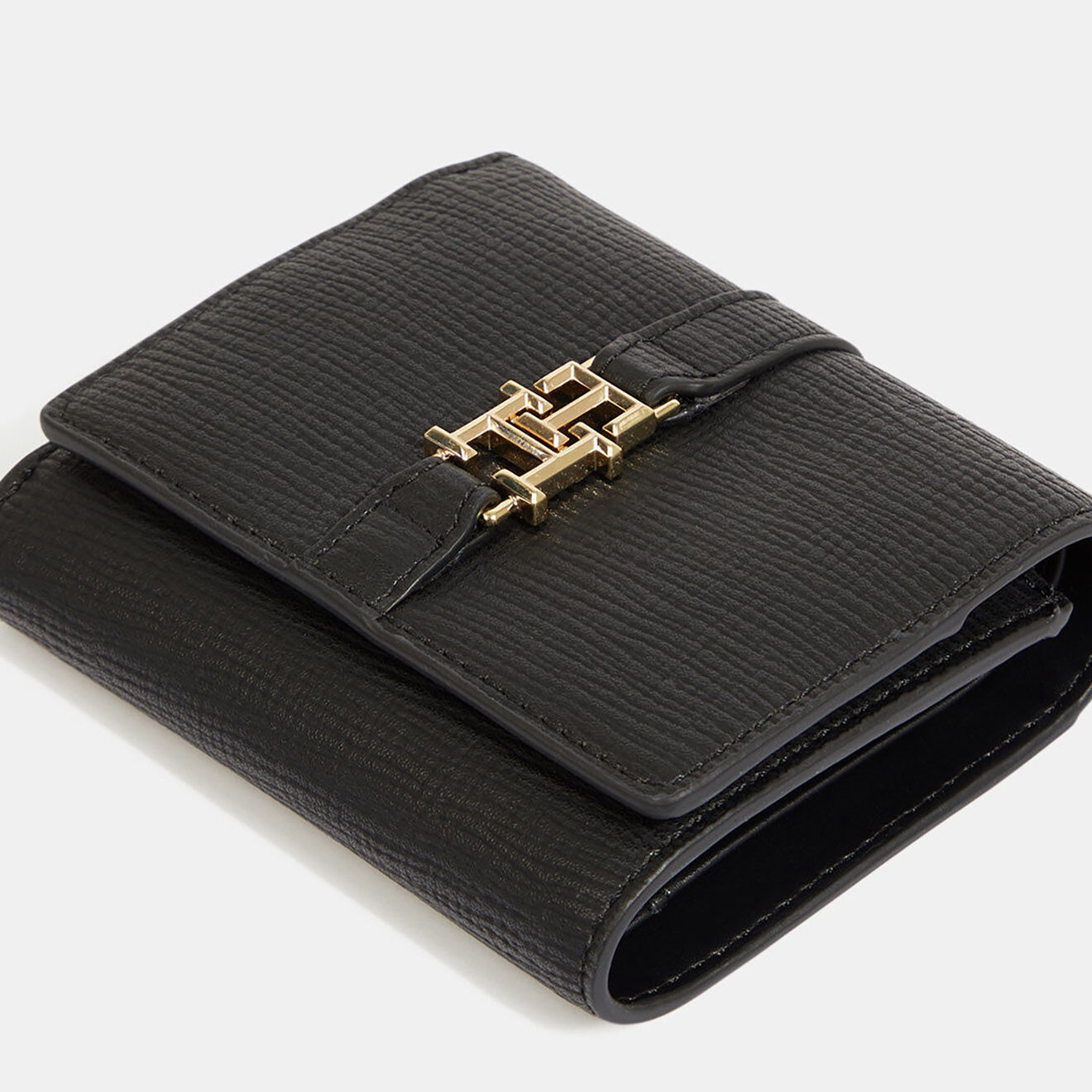 Tommy Hilfiger Portefeuille Plush noir - 10,5x11,5 cm