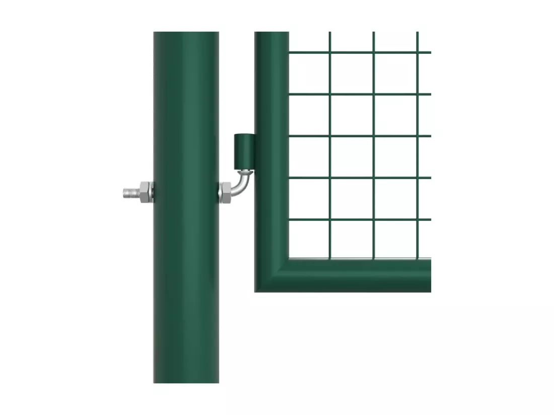 Portail en treillis de jardin acier 390x125 cm vert