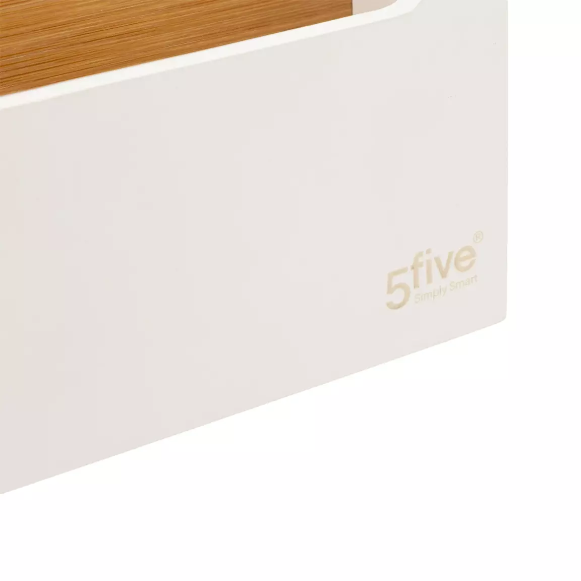 Organisateur de maquillage 5 compartiments Natureo Blanc