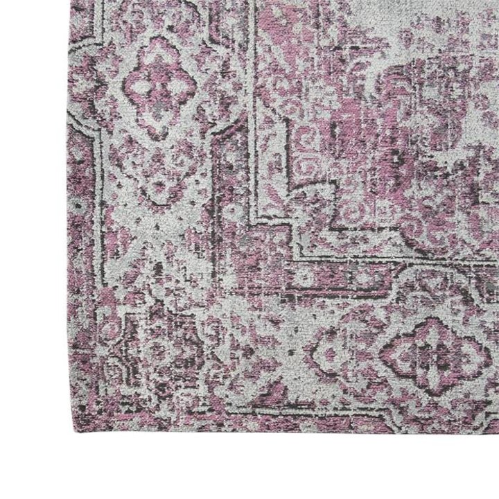 Vintage vloerkleed - Dreams Grijs/Roze | Vintage look