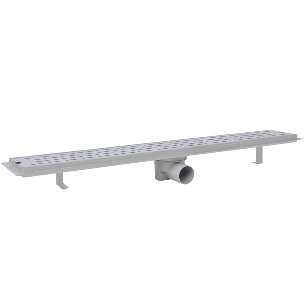 Drain de douche linéaire 2 pc ligne 830x140 mm acier inoxydable