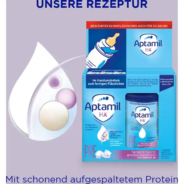 HA PRE hydrolysierte Anfangsnahrung von Geburt an