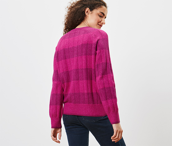 Strickpullover mit Ajour-Muster