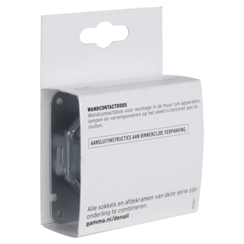 GAMMA Denali Enkel Geaard Stopcontact Wit