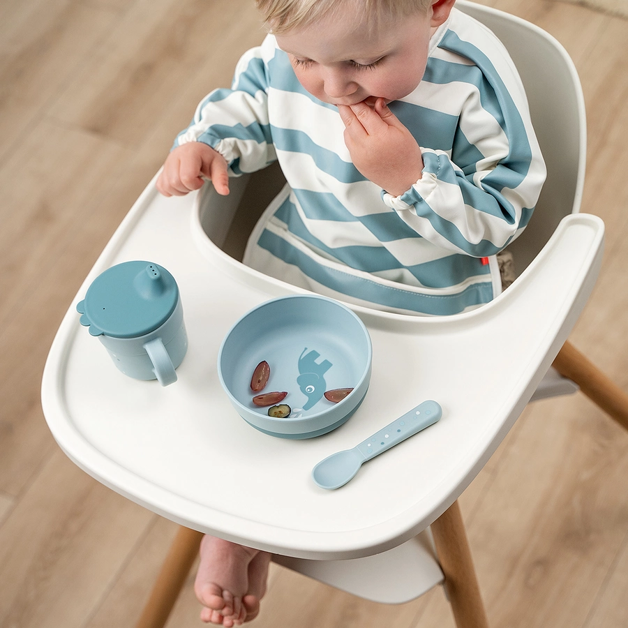 Done by Deer™ Trinklernbecher Foodie Happy dots Blau