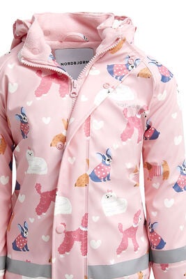 Nordbjørn Skagen Fôret Regnsett, Puppy Love Candy Pink