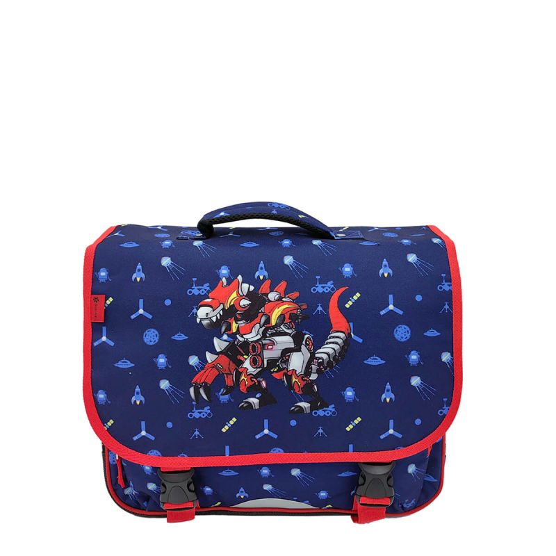Cartable scolaire Kid robot dino 35 cm Bleu