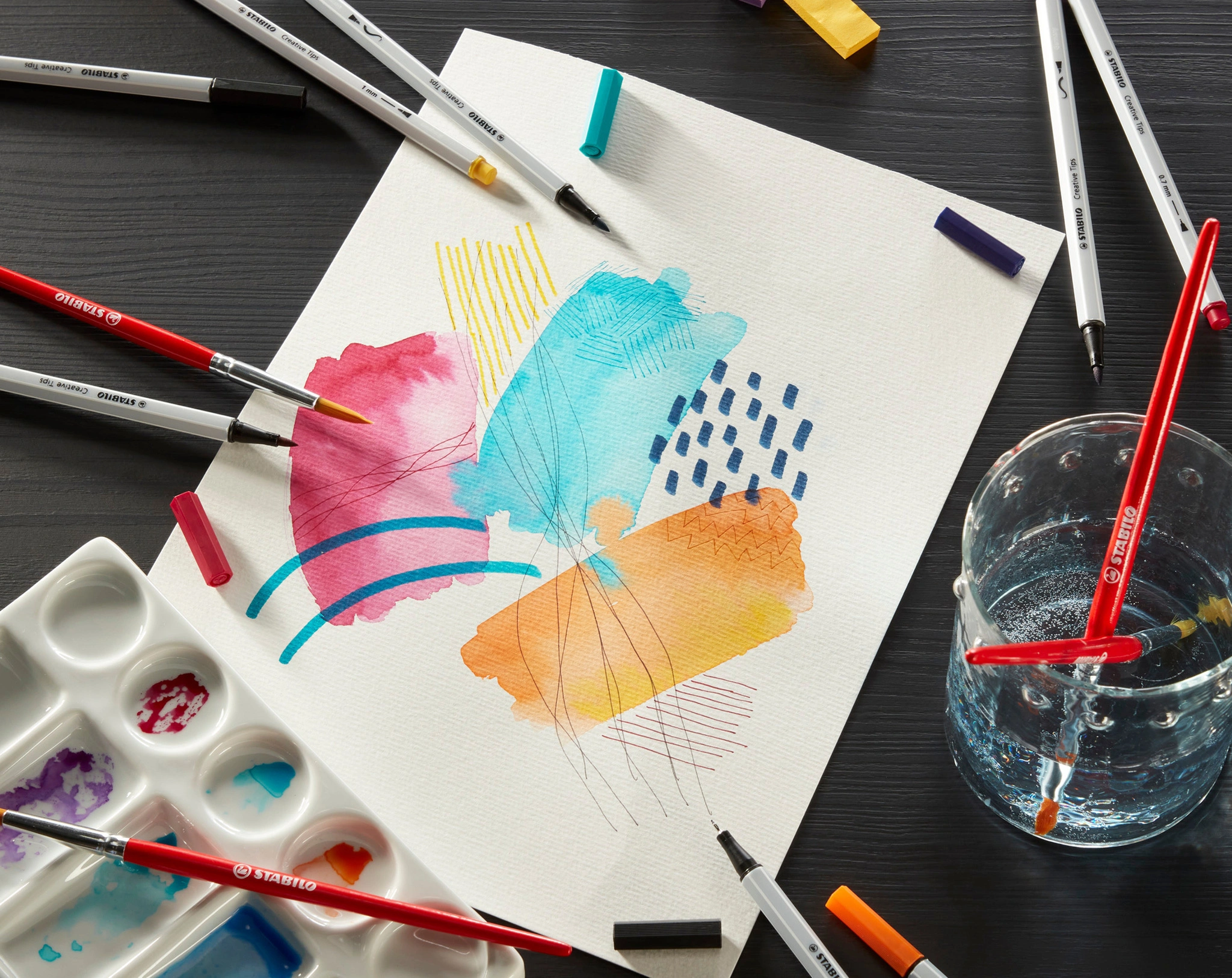 Filzstift STABILO® Creative Tips ARTY URBAN 50er-Pack