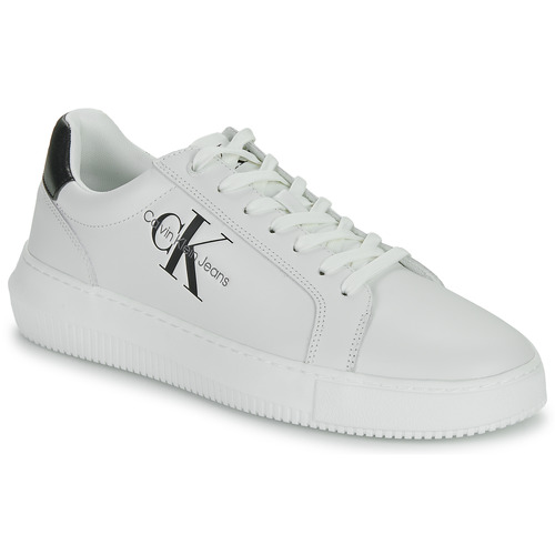 Calvin Klein Jeans - CHUNKY CUPSOLE MONO LTH - Blanc / Noir